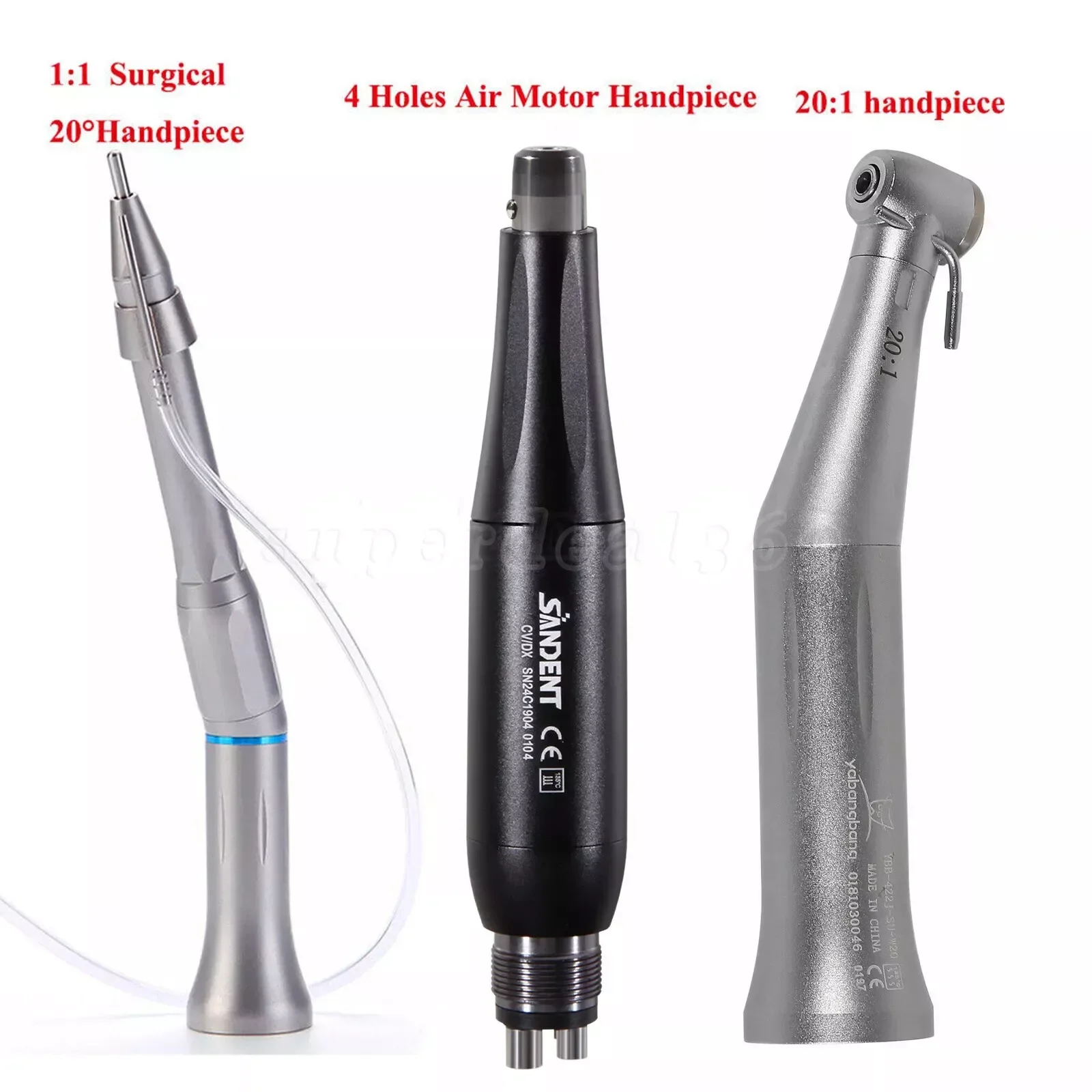 Dental Hygiene Prophy Handpiece /20:1 Implant /1:1 20° Straight Contra Angle Handpiece Fit Nsk/Kavo