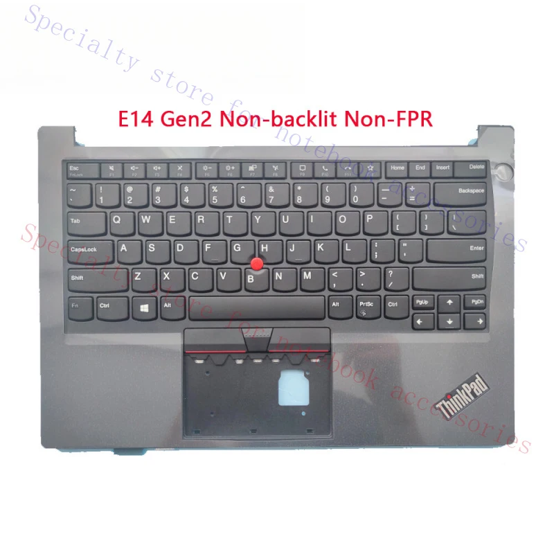 

A+ New Palmrest Non-backlit Keyboard For Lenovo ThinkPad E14 Gen 2 Black 5M10Z54497