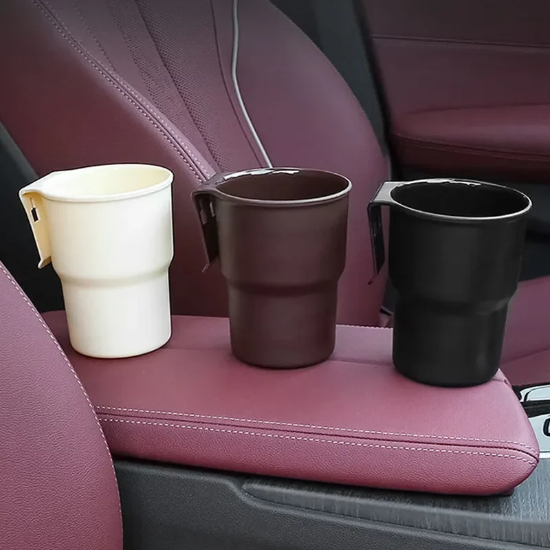 Portavasos de agua para coche, soporte para teléfono móvil, soporte para bebidas, cubo de basura, salida de aire, silla, puerta trasera, reposabrazos, Caja multifuncional