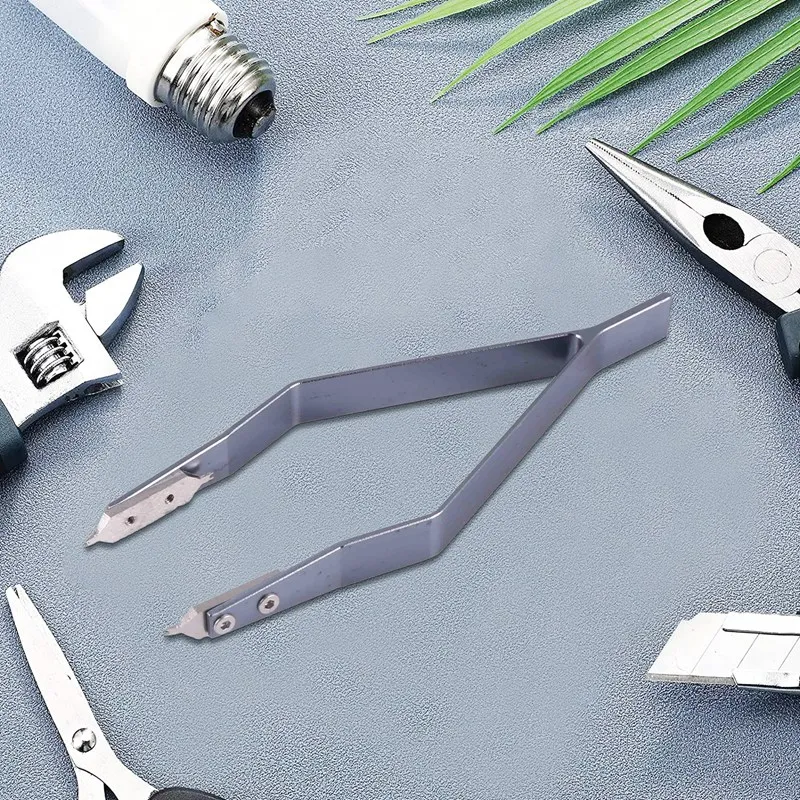 Pinzas de barra de resorte de Reloj tipo 7825 V, acero inoxidable, reparación de relojes