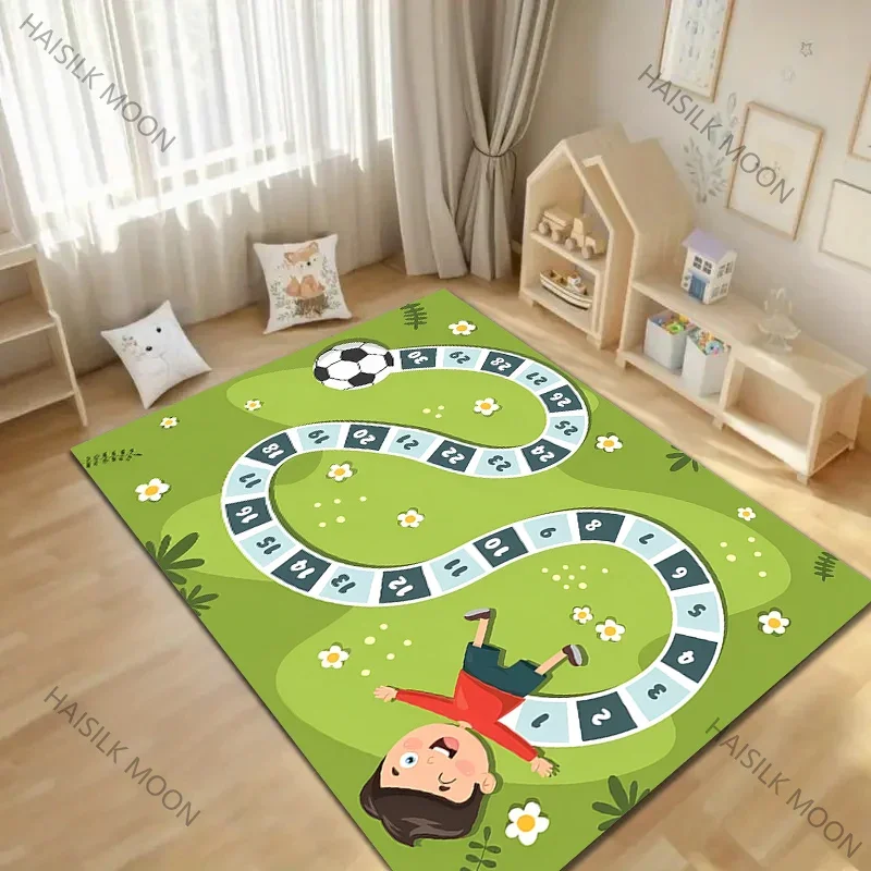 

Children's Number Games Cartoon Carpet for Living Room Bedroom Bedside Floor Mat Children Playing Mat Area Rug Luxury Gifts