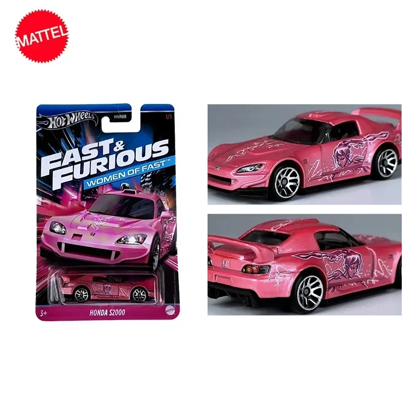 Original Mattel Hot Wheels Car 1/64 Diecast Fast&Furious Honda Women of Fast HNR88 Vehicle Model Toys for Collecto Birthday Gift