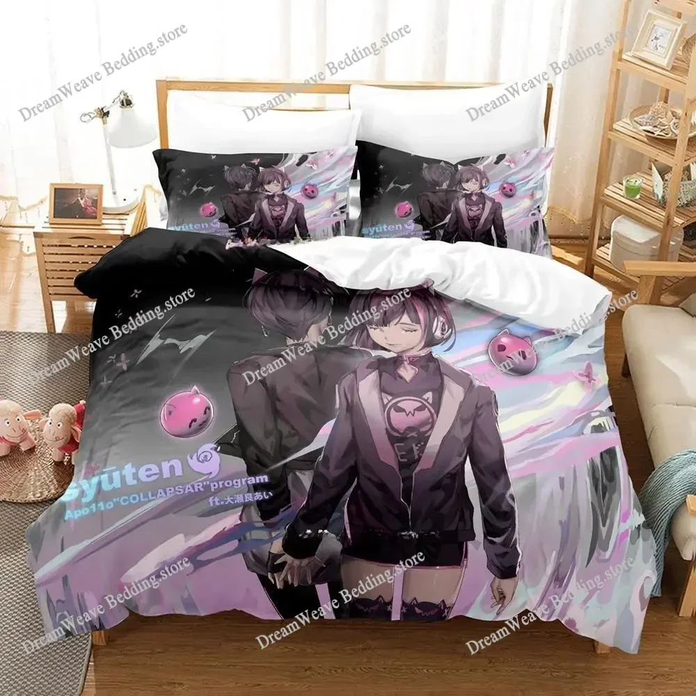 Cytus II Bedding Set Single Twin Full Queen King Size Bed Set Adult Kid Bedroom Duvet Cover Sets 3D Print Game Bed Sheet Set9639