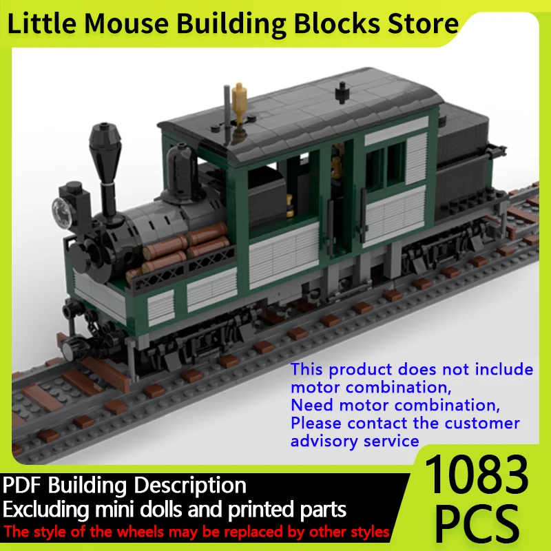 

City Car Model MOC Building Bricks Climax NN3 Shunter Locomotive Modular Technology Gifts Holiday Assemble Children Toys Suit