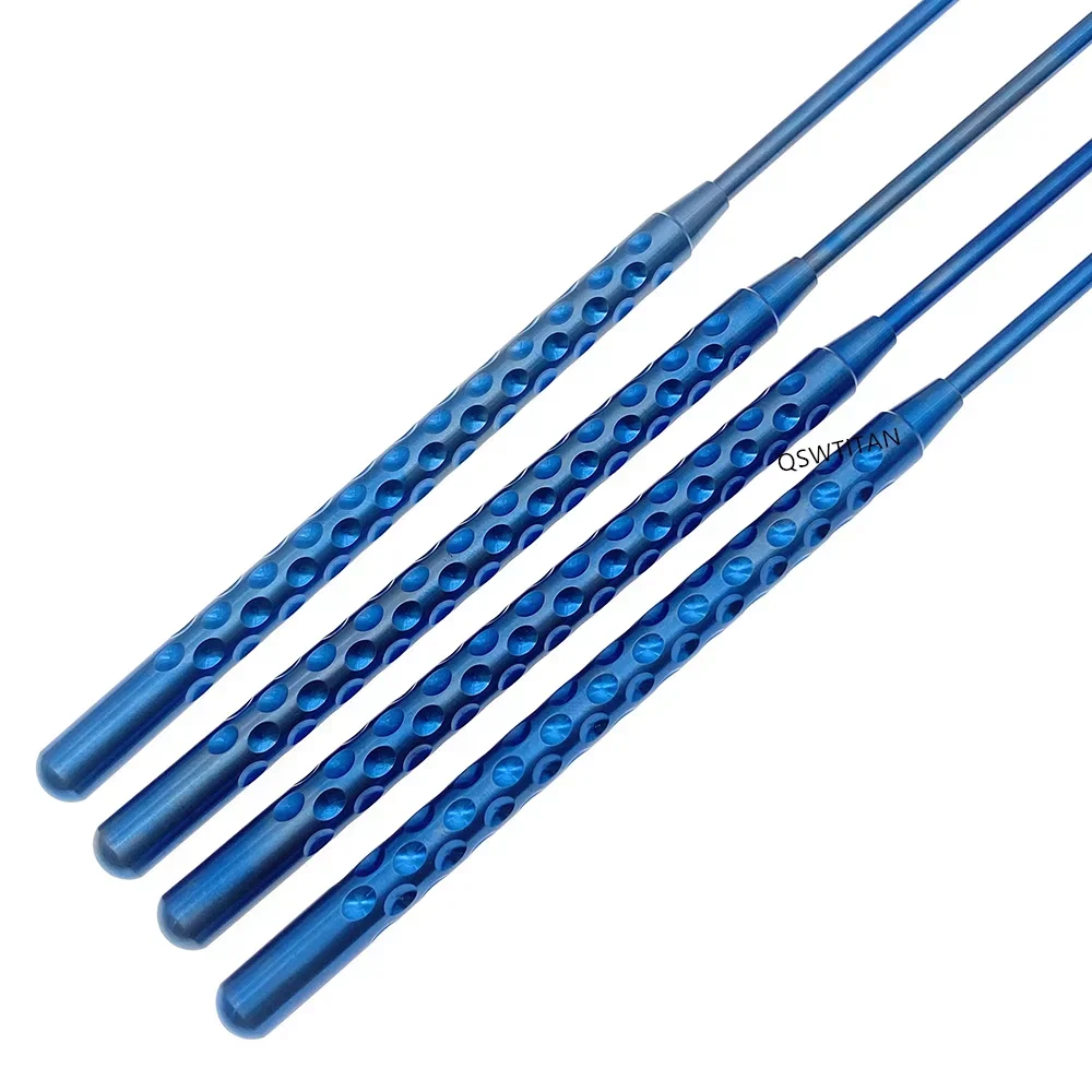 Cureta de microanillo para neurociugía con hoja, espátula virigable de 3mm/4mm/6mm, instrumentos quirúrgicos de microneurociugía