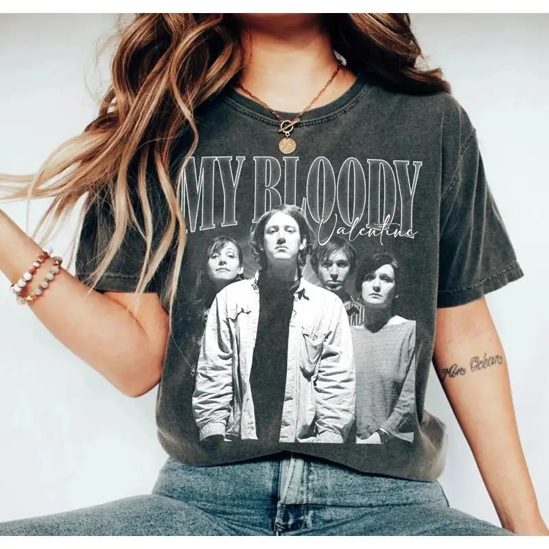 تي شيرت My Bloody Valentine Band Essential معاد طباعته HA5965