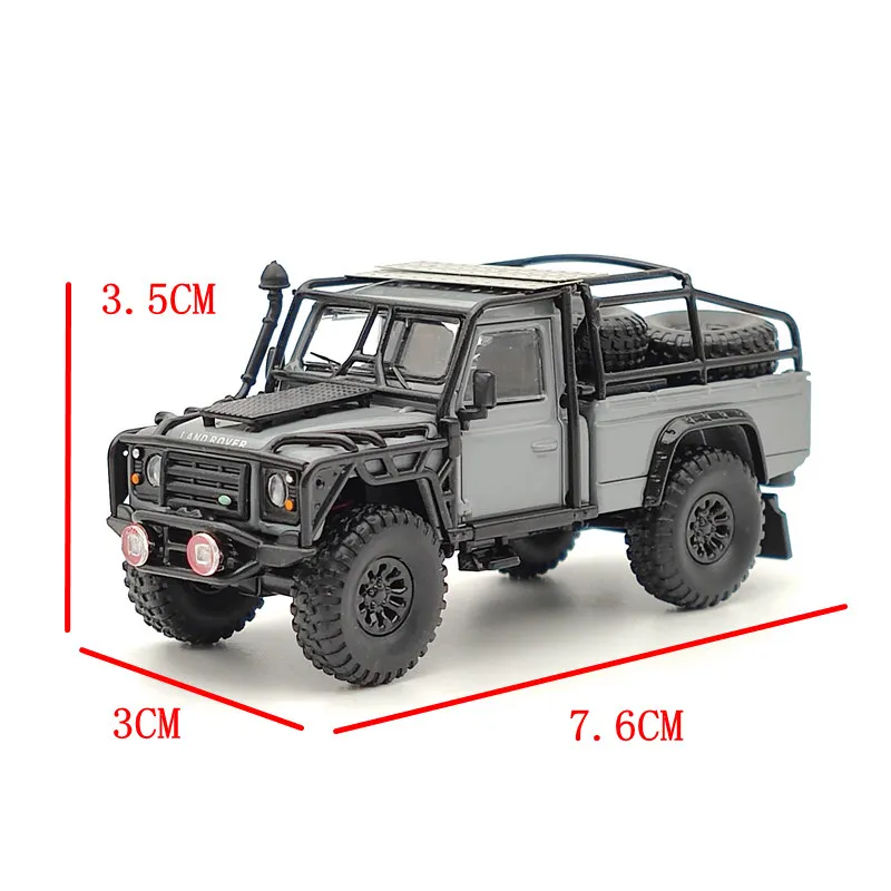 Master 1:64 Defender 110 Pickup BigWheels Diecast Toys Car Models Miniature Vehicle Hobby Collection Gifts