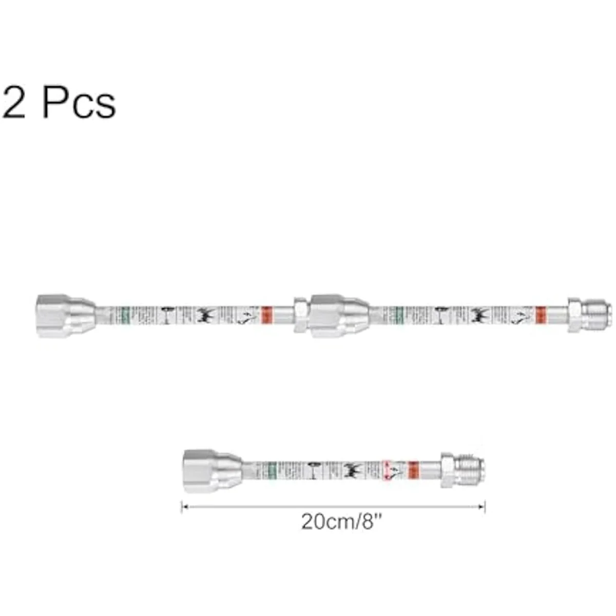2 шт., 20 см/8 дюймов, безвоздушный распылитель краски, удлинитель, стержень для рисования, антикоррозийный безвоздушный распылитель краски, удлинитель