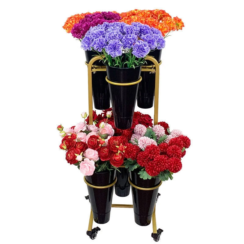 

Indoor Flower Plant Stand of Metal Wooden Plant Holder Shelf Rack Flower Display Standpromote sales