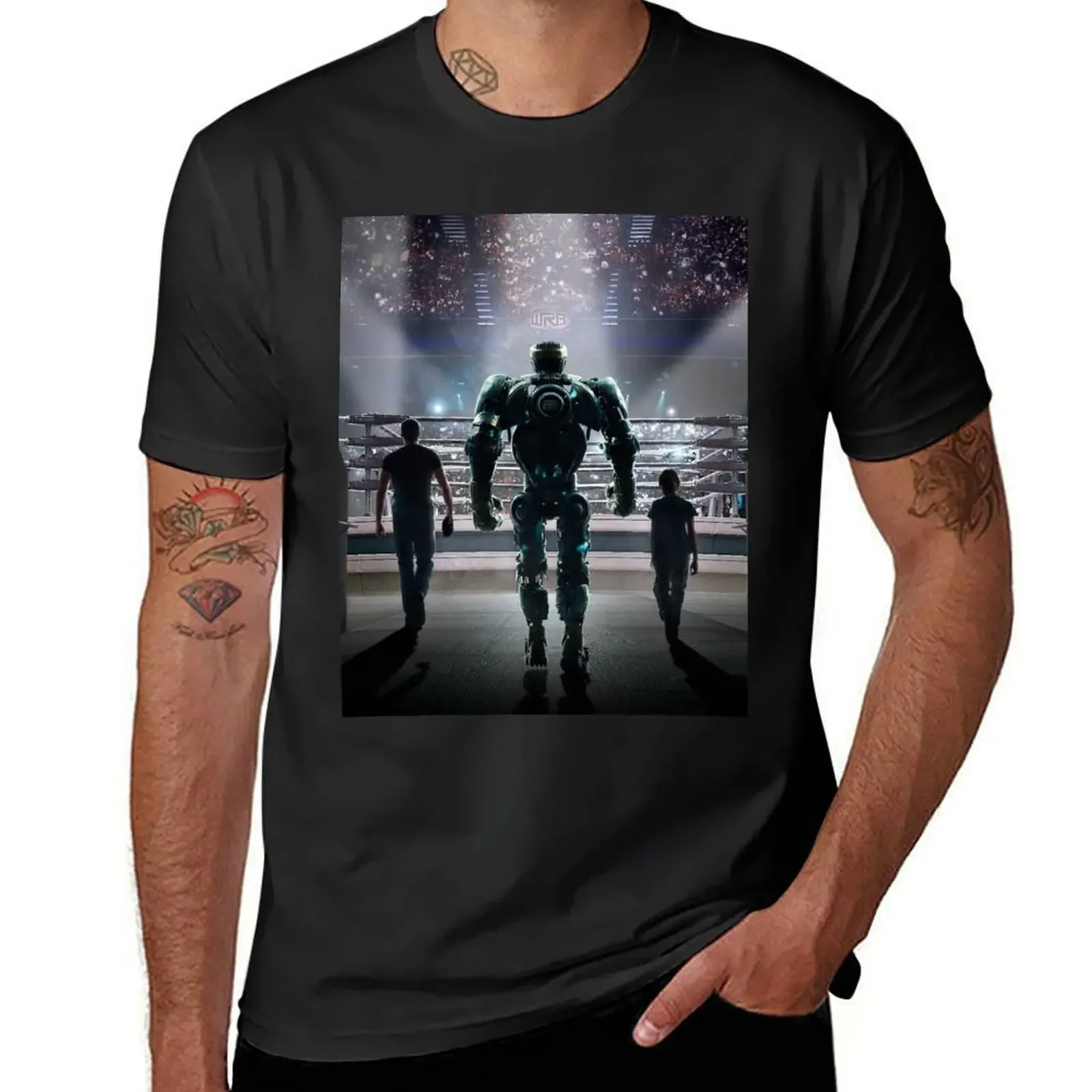 

Real Steel - Movie T-Shirt graphic shirts for a boy boys whites mens t shirt graphic
