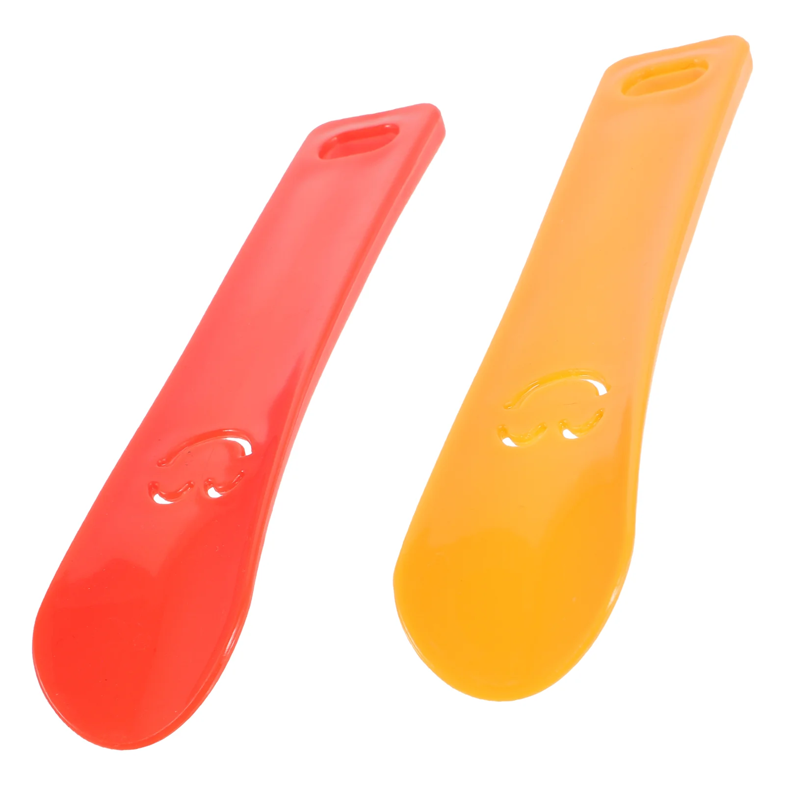 

2 Pcs Boots Shoehorn Horns for Seniors Ergonomic Kids Trumpet Short Handle Shoehorns Shoes Plastic Child