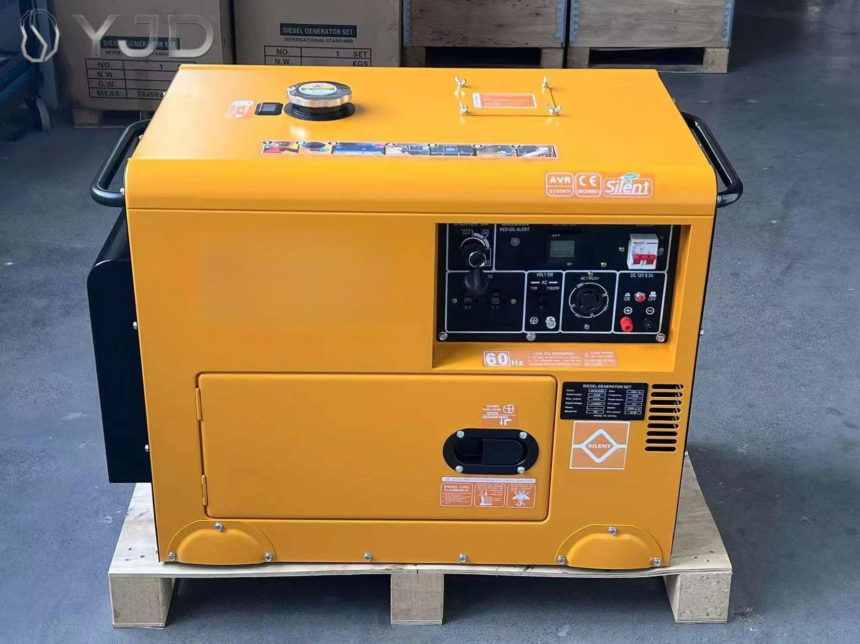 Ze Hao Super Silent 5KW-15KVA Diesel Generator Portable 220V/380V 50/60Hz Energy-Saving Home Backup Industrial Farm ATS Option