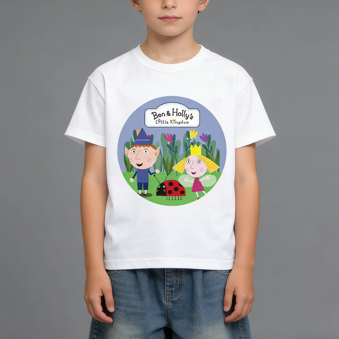 Ben And Holly Kingdom Cartoon Kids Funny Cute Summer Tops Men Women Adults Children Boy Gril Kids Parent Child Cotton T shirt