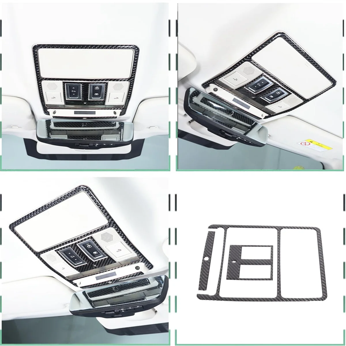 

Carbon Fiber for Land Rover Defender 90 110 130 2020-2024 Front Reading Light Panel Cover Trim Interior Accessories-A51K
