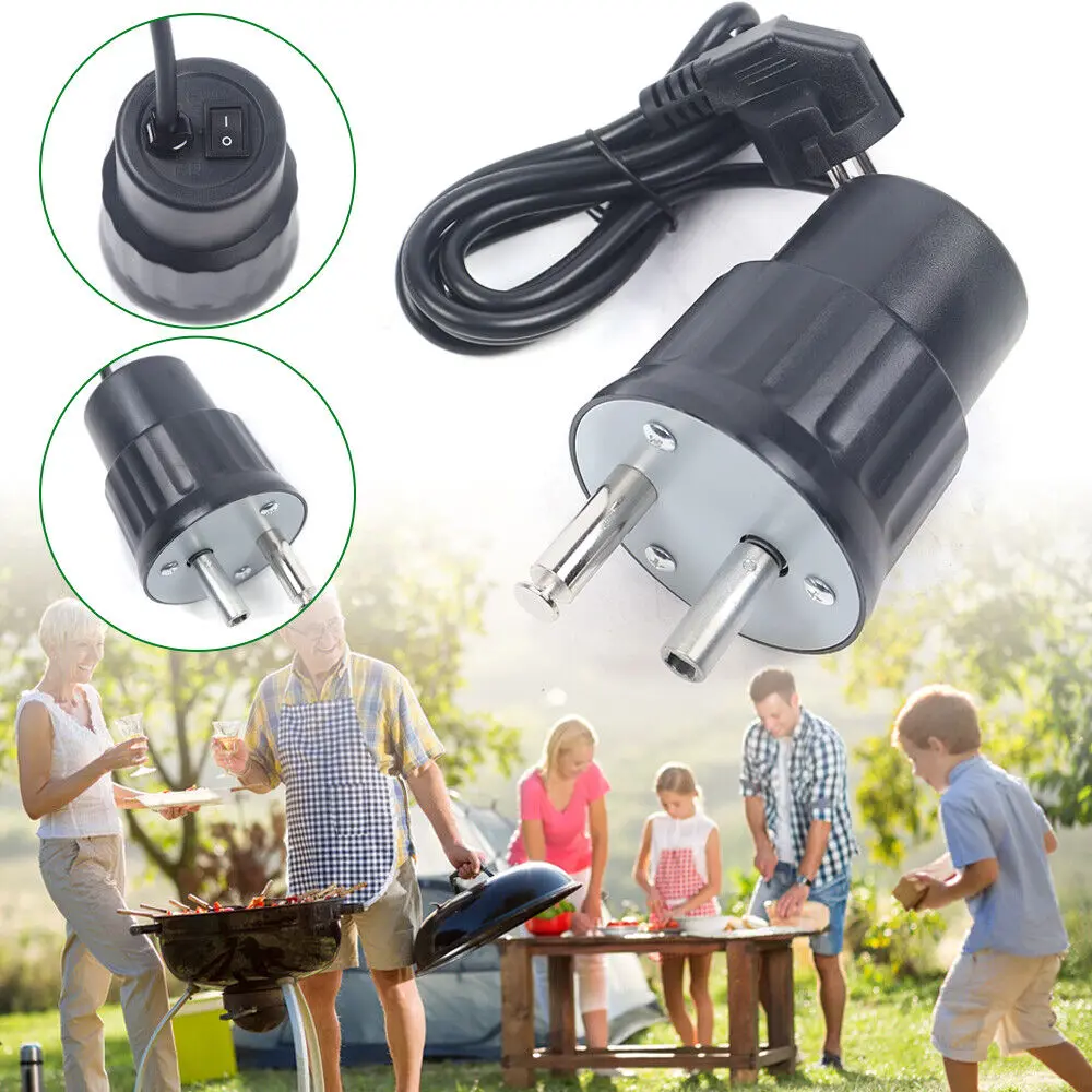 220V Electric Barbecue Motor BBQ Spit Rotisserie Roaster Motor for Pig Grill Roasting