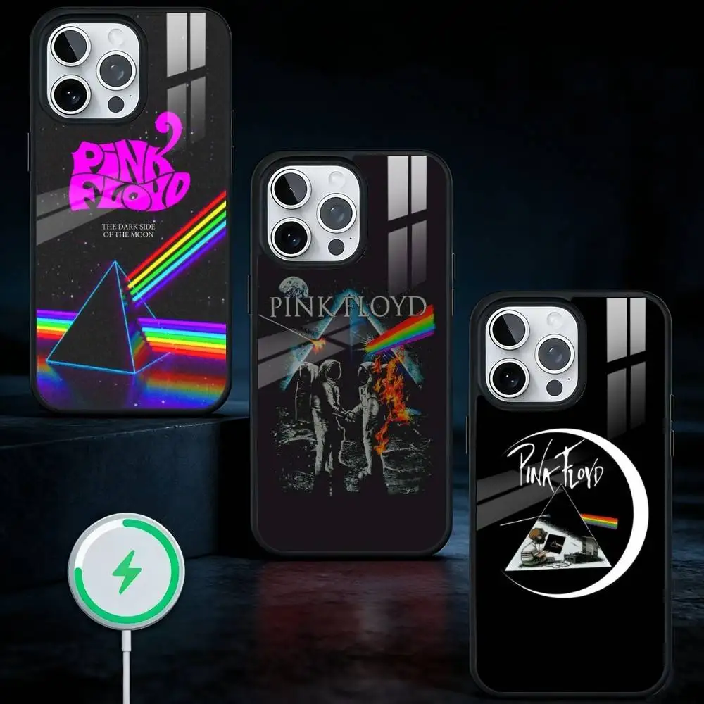 

Rock band P-Pink F-Floyd Phone Case For iPhone17,16,15,14,13 Plus,Pro Max Magnetic For Magsafe Wireless Charging