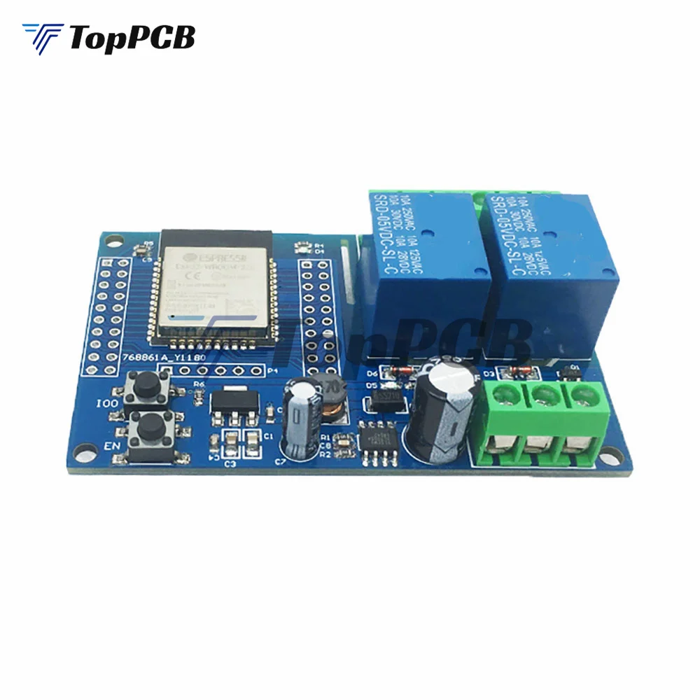 ESP32 Relay Board Dual channel WIFI Relay Module ESP32-WROOM Development Board DC5-60V power supply suitable for Arduino