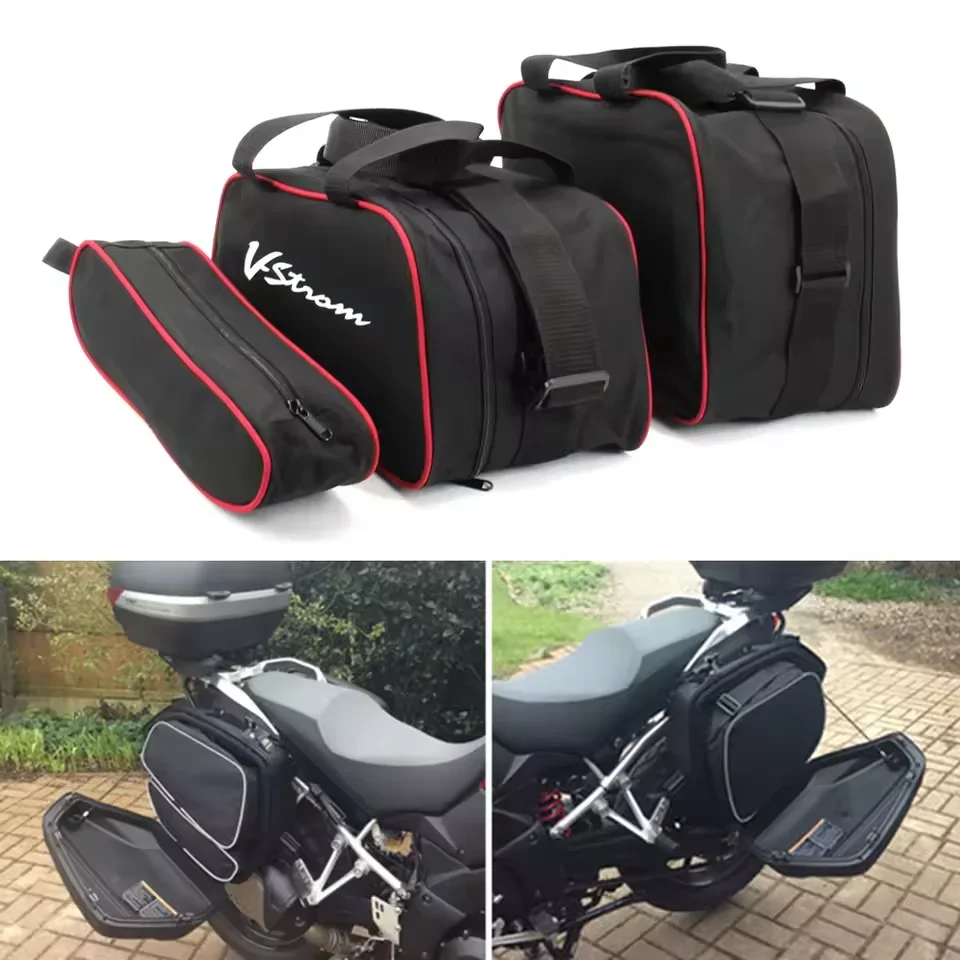 

Motorcycle Luggage Bag Saddle Bags Side Storage For SUZUKI V-STROM DL1000 DL 1000 vstrom 1000 2014-2020 DL650 DL1050 V-Strom 650