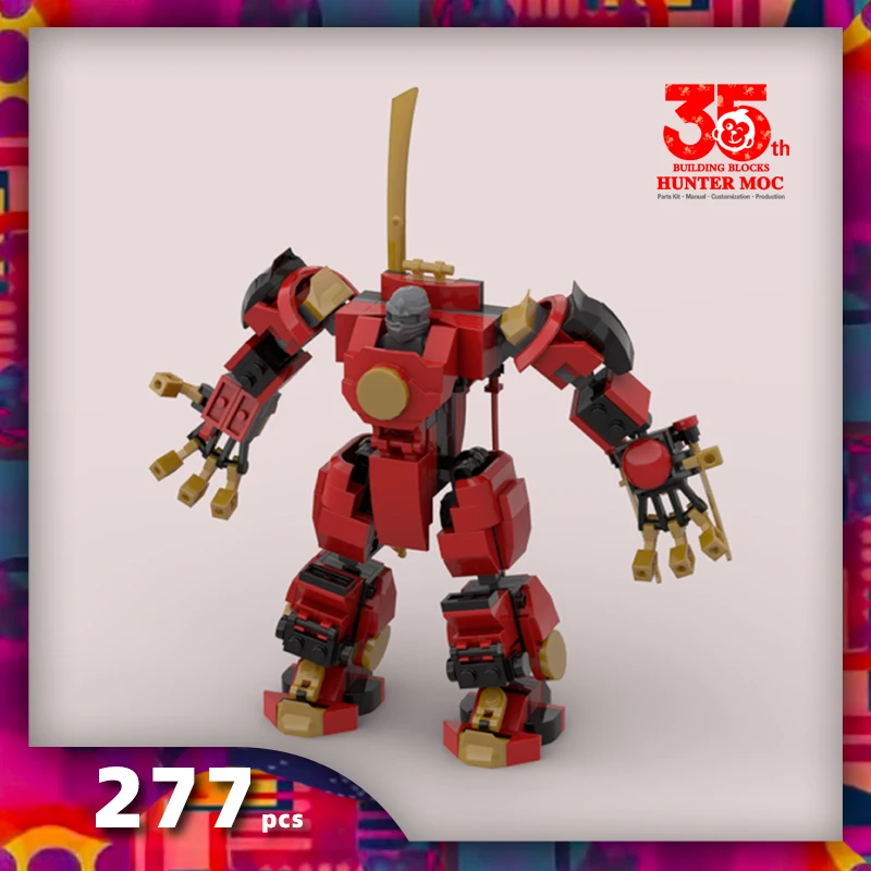 

HtMoc Gift Ninja New Fighter Mech Super Armor Robot Figures Building Blocks Kit Bricks Classic Movie Model Kids Toys