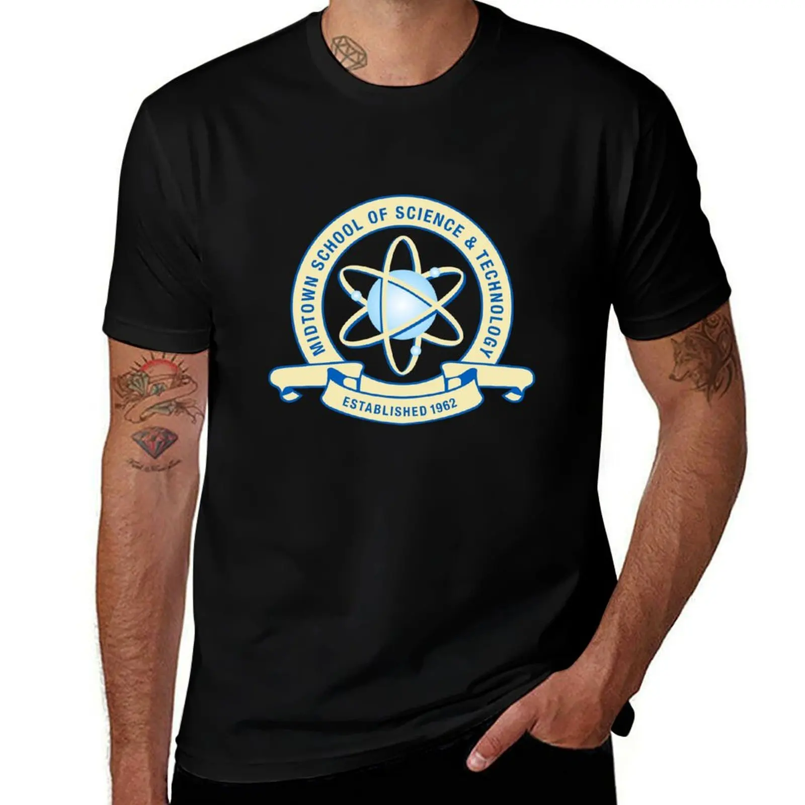

Midtown School of Science & Technology T-Shirt valentines clothes vintage graphic tee cute tops mens tall t shirts