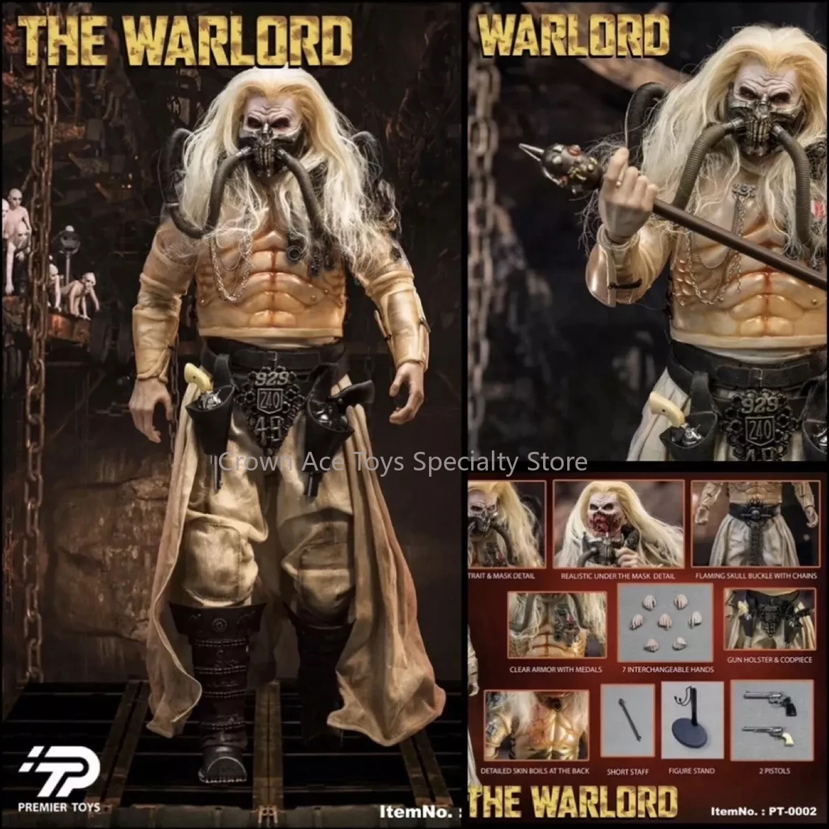 

PREMIER TOYS 1/6 PT0002 The Warlord Mad Max Immortan Joe Male Soldier Model Premium Collectible Action Figure Trendy Toys Gifts