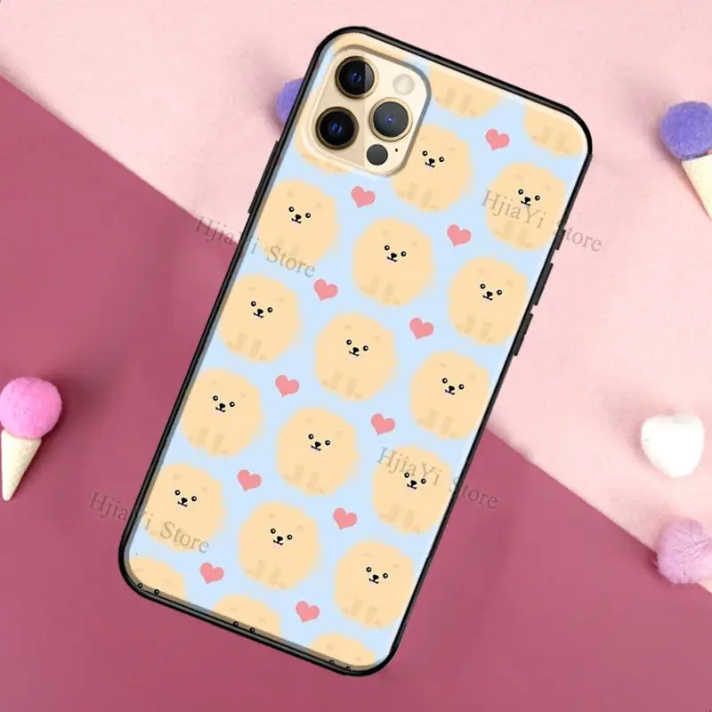 Pomeranian Watercolor Dog For iPhone 12 Pro Max 13 mini Case For iPhone 11 Pro Max XS X SE 2020 7 8 Plus XR Cover