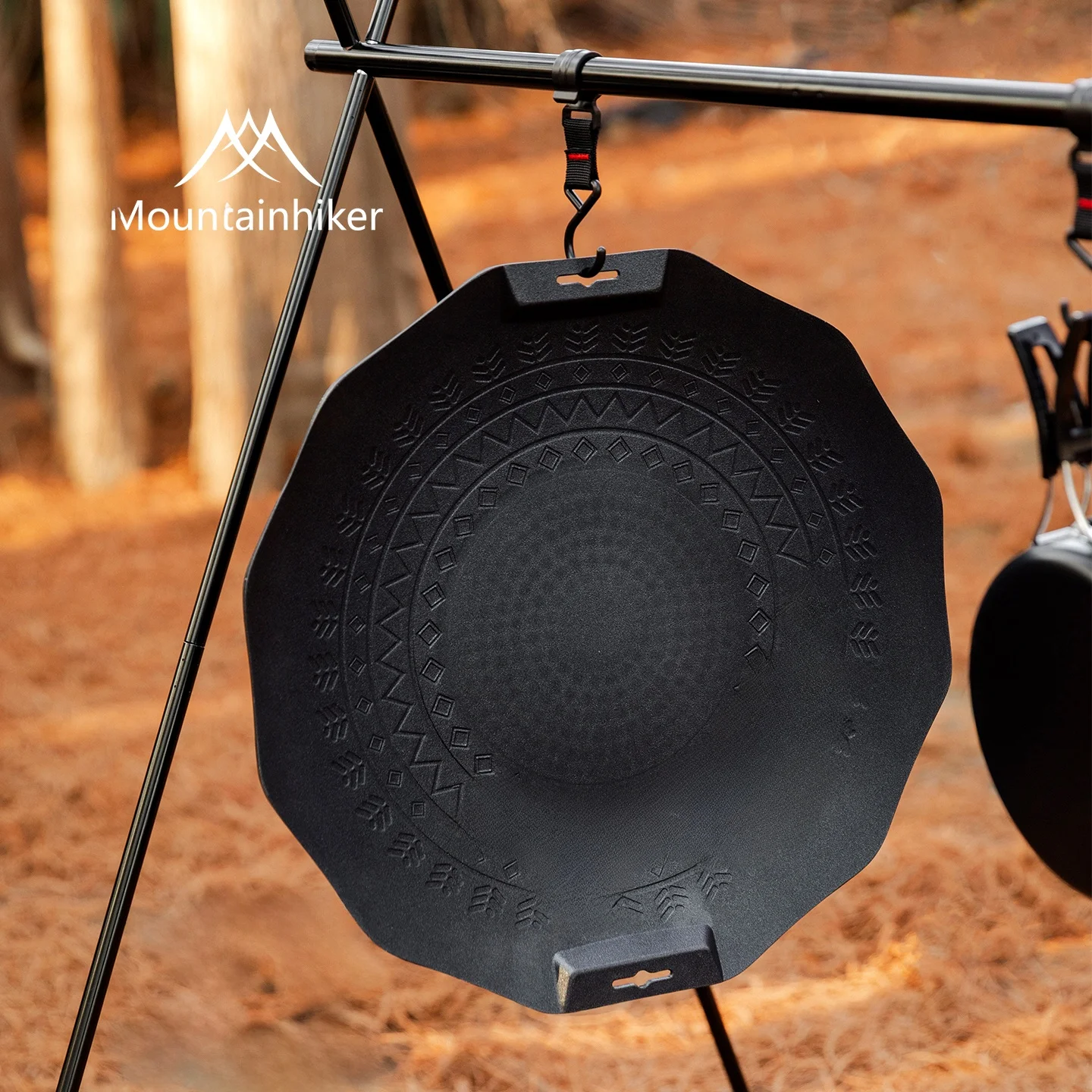 Plancha de hierro para barbacoa estilo coreano, tipo piedra, para camping al aire libre, compatible con estufa de casete, marca china, sin número de modelo