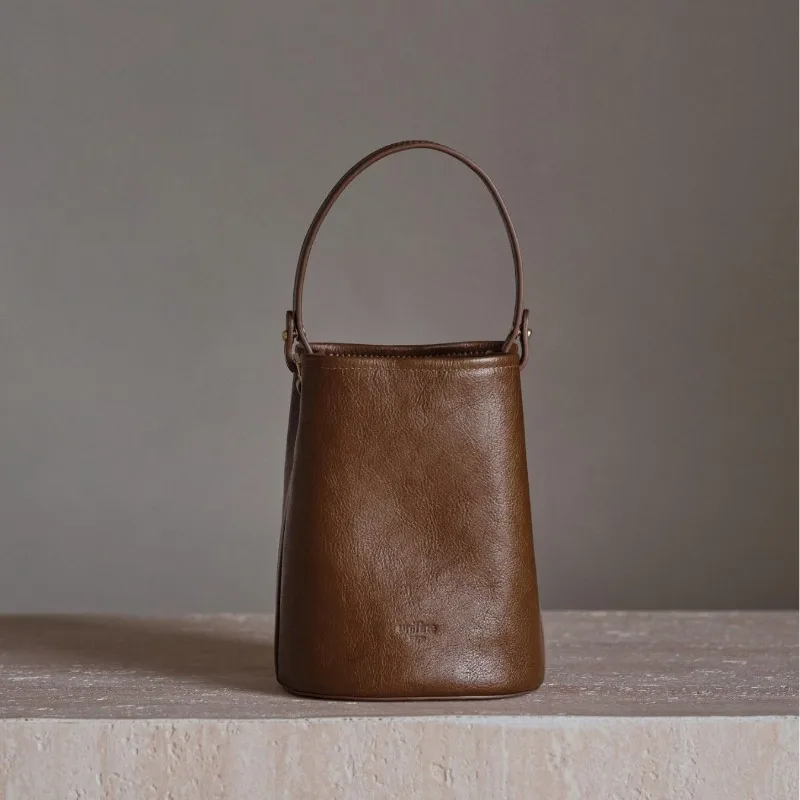 

Маленькая сумка-ведро, новый стиль осени и зимы, ручная работа для работы и отдыха, подходит для женских дорожных сумок