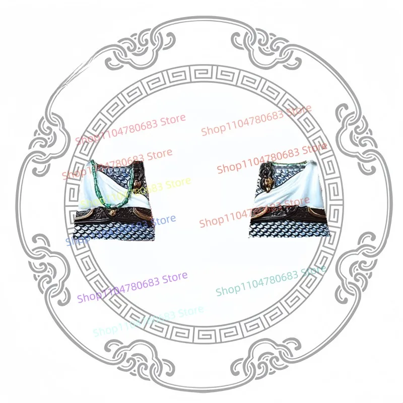 MOC اللبنات الكرتون أنيمي الأسود أسطورة سلسلة الأبيض رداء الباحث درع الجمعية الملحقات العصرية لعبة تمثال هدية