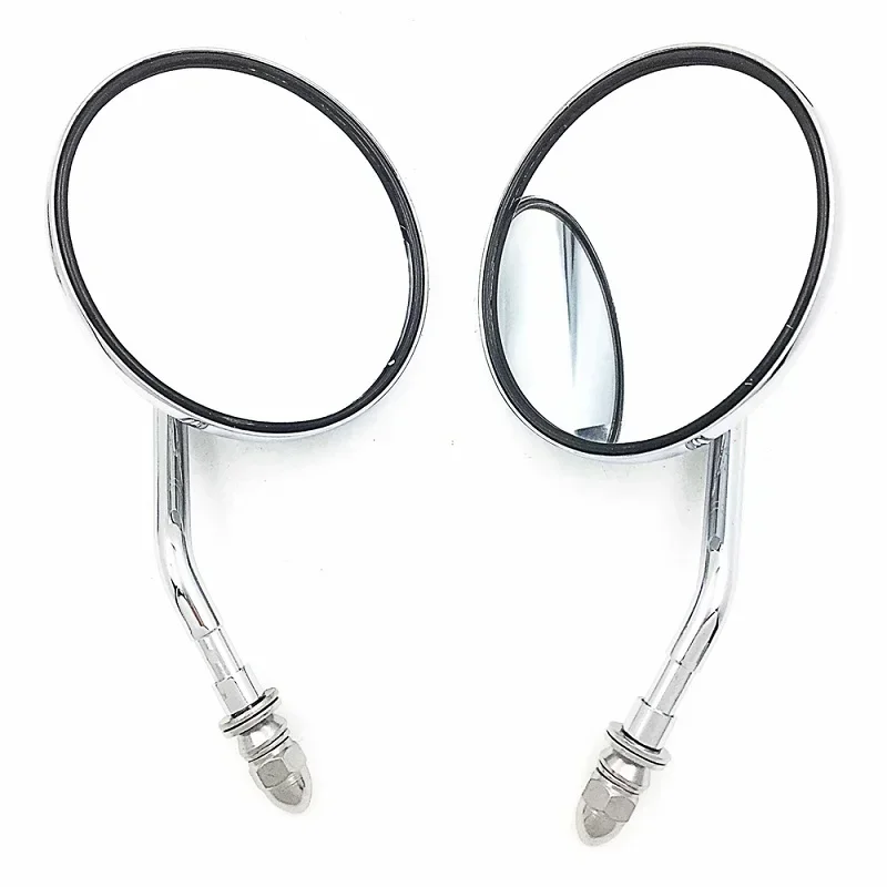 قطع غيار الدراجات النارية المرايا الجانبية لـ Harley Davidson Softail Dyna Sportster Touring Round Rear View Breakout FXSB 2013-2015 #5