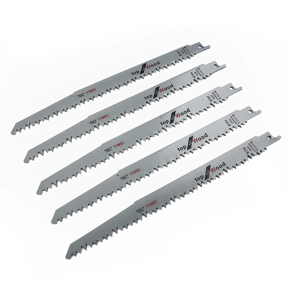 1/3/5PCS Reciprocating Saw Blades For Woodworking Saber Saw Blades S1531L Hand Tools High Carbon Steel Cutting Tool