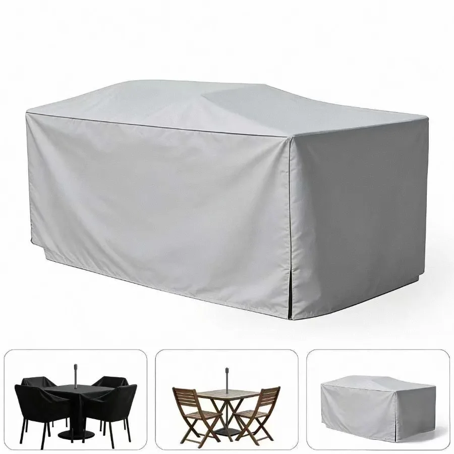 210D Wasserdichte Staubdichte Universelle Outdoor-Möbelabdeckung für Terrasse und Garten in Allen Größen Erhältlich – Detail 7