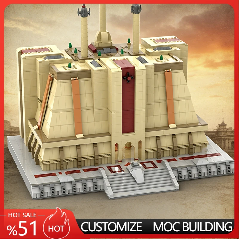 4214 PCS Star Fighting Medieval Temple MOC Customize Modular Building Block Educational Popular Model DIY Boy Toy Christmas Gift