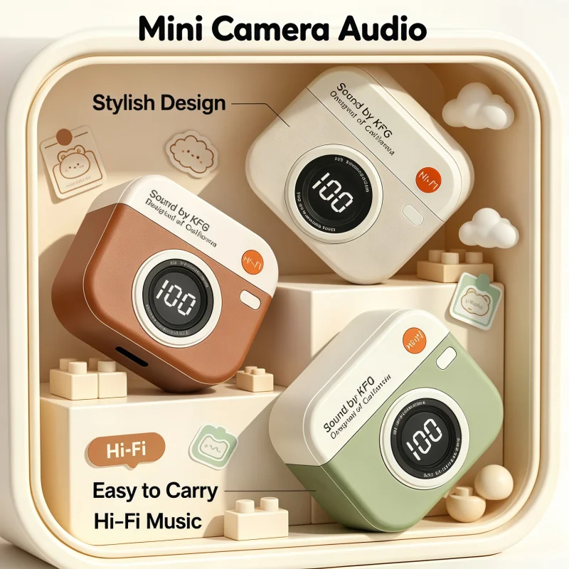 2026New 2026New Vintage Camera Style Bluetooth Earbuds, LED Power Display Charging Box Lightweight Comfortable In-Ear Wireless Earphones - Aliexpress Deal