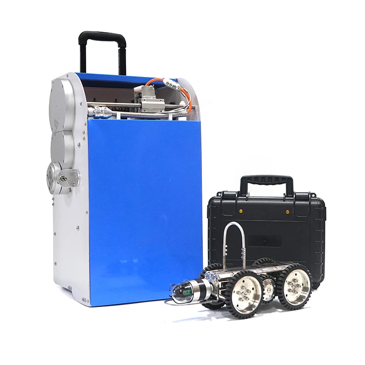 CCTV Oil Gas Pipeline Underground Sewage Pipe Network Inspection Robot Crawler Camra System With Lasr