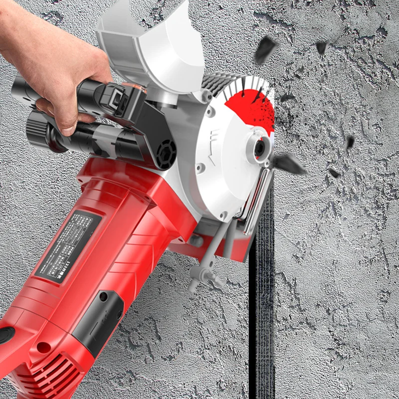 High Power Concrete Wall Pavement Cutting Tool Portable Electric Wall Grooving Machine