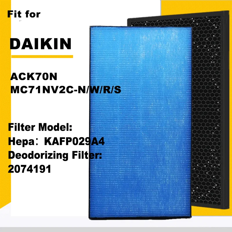 Air Purifier Filter KAFP029A4 for Daikin MC71NV2C-N/W/R/S ACK70N MCK/TCK7 Filter Element 400*220*10mm/400*230*35mm