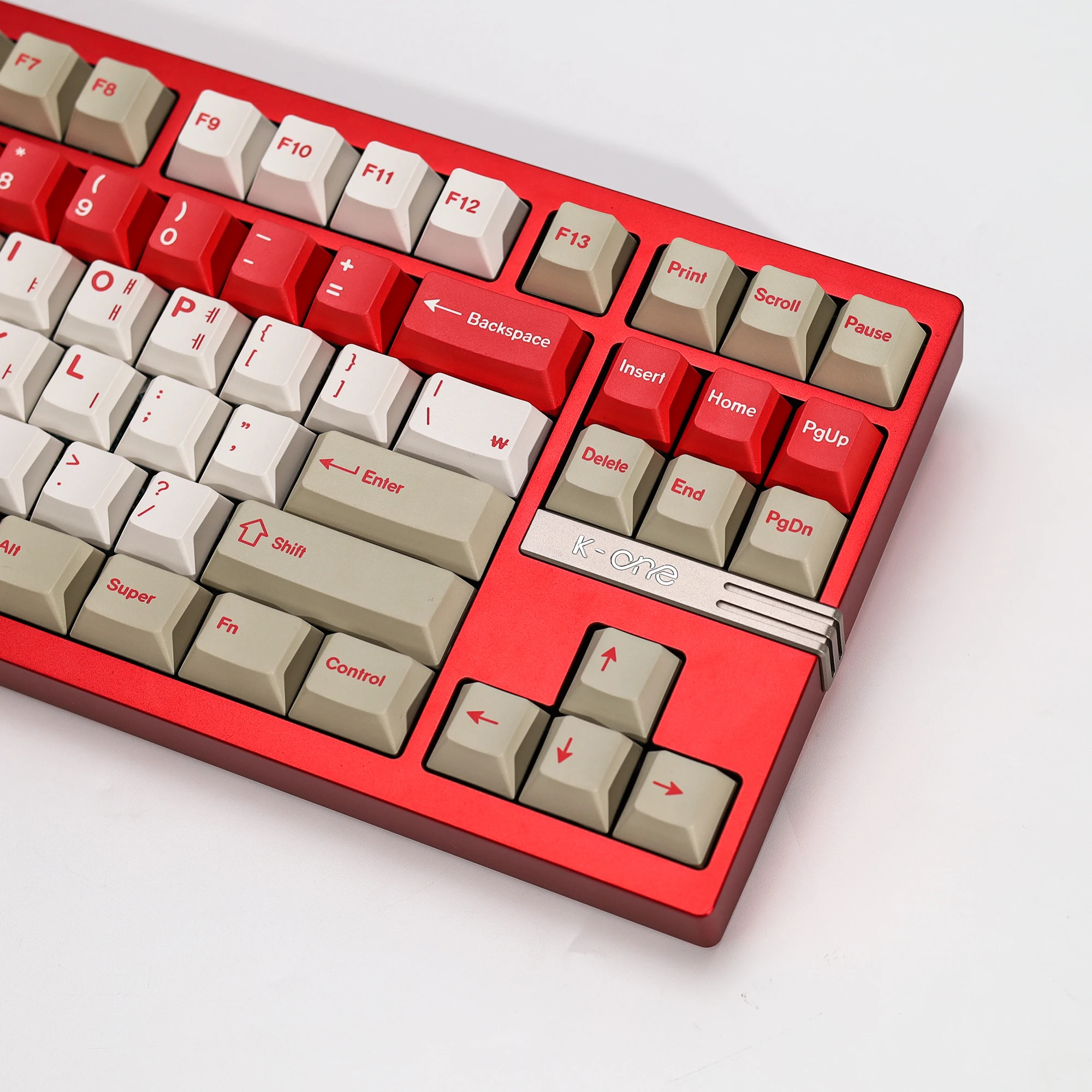 KBDiy Koreanische Tastenkappen Retro GMK Red Alert Cherry Profile PBT Ailce Tastenkappen Maßgefertigt für 60% Gaming Mechanische Tastatur KIT Tastenkappen – Detail 12