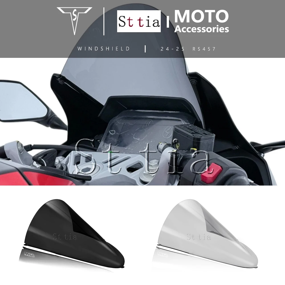 Passend für RS457 RS 457 2024 2025 2026 Motorrad Windschutzscheibe Verkleidung Windschild Windabweiser