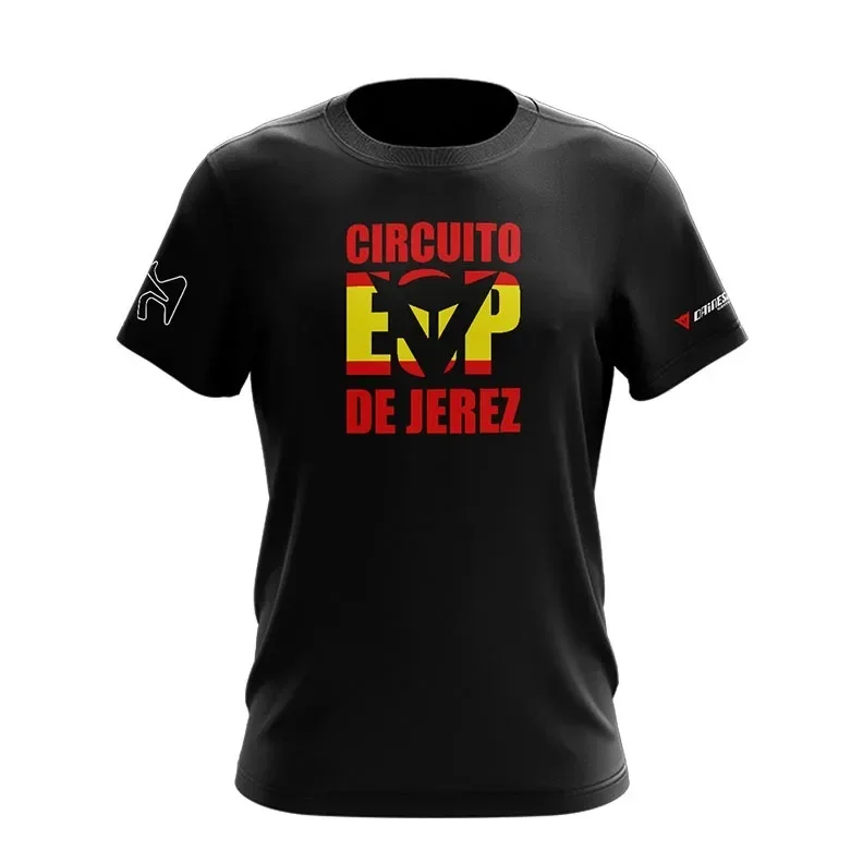 

Baju Permotoran DAI1735E LITAR ESPANYOL DE JERES SPANYOL LOGO Racing Motorsport T Shirt American Street Short Sleeve Men Women