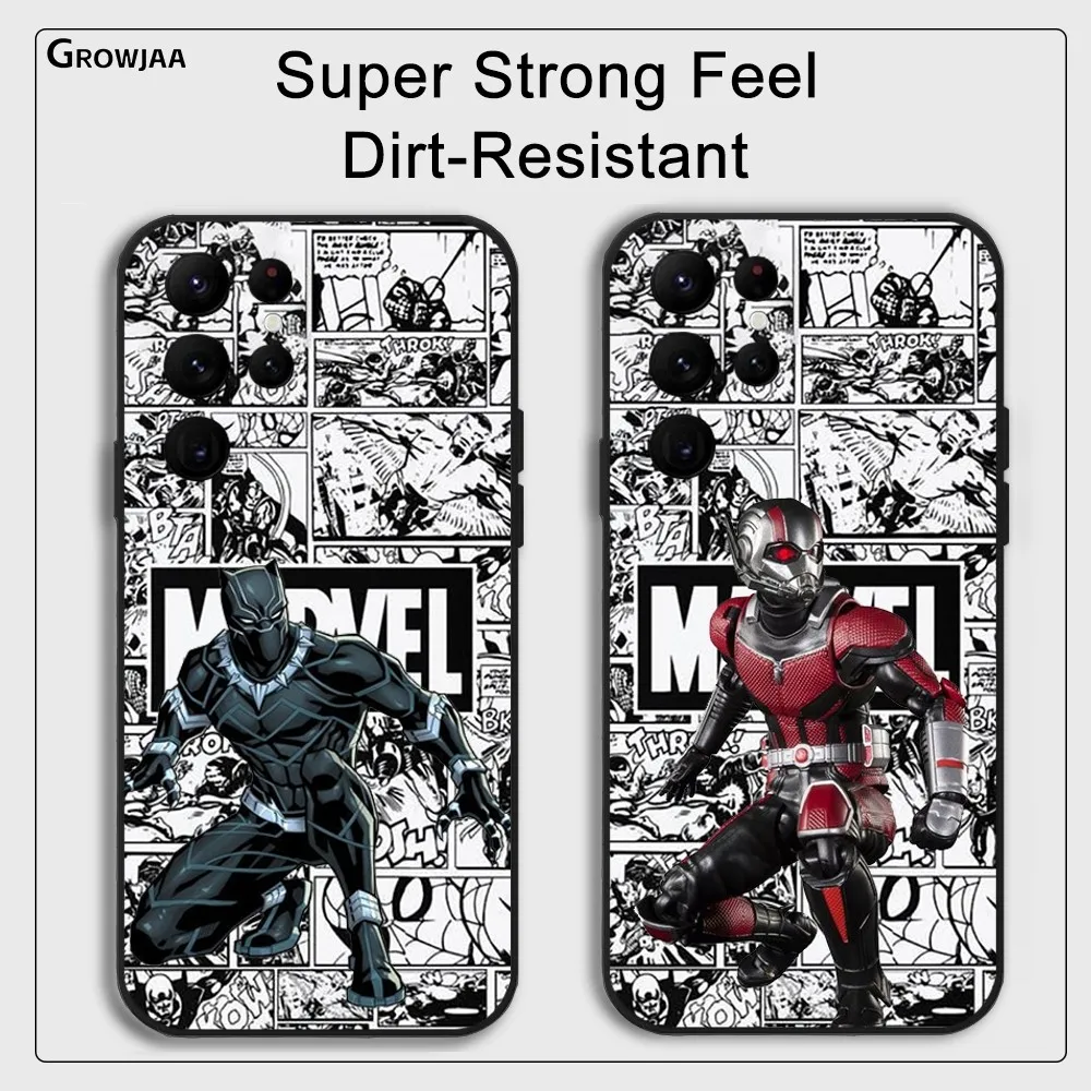 Ant Man Black Panther Phone Case for Samsung Galaxy S24 Ultra S22 S23 Ultra S21 S20 5G Protective Silicone TPU Funda