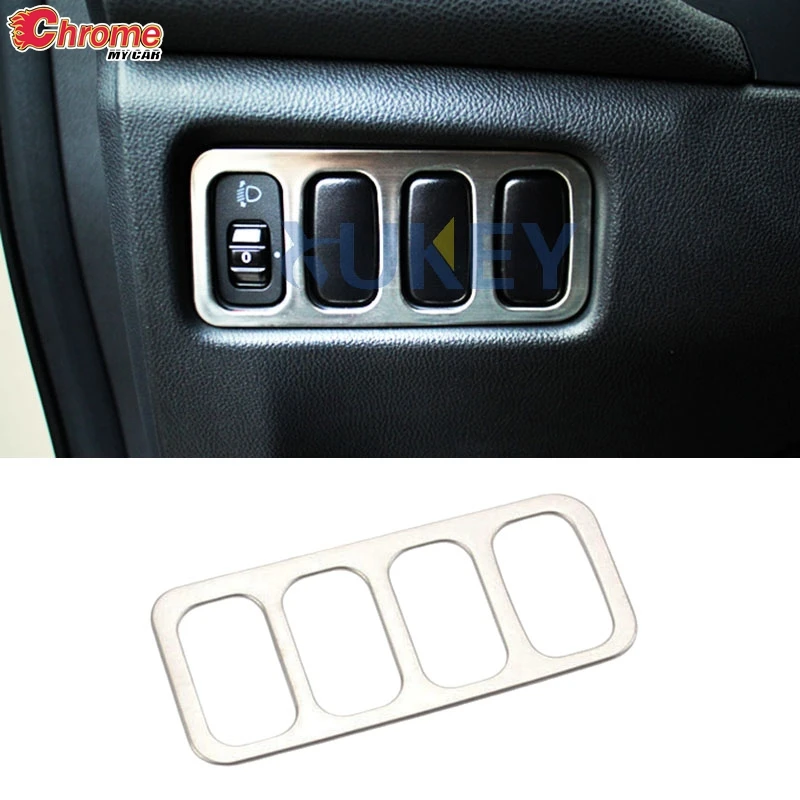 

Для Mitsubishi ASX Outlander Sport RVR 2011-2015: хромированная накладка на панель управления фарами, декоративная отделка