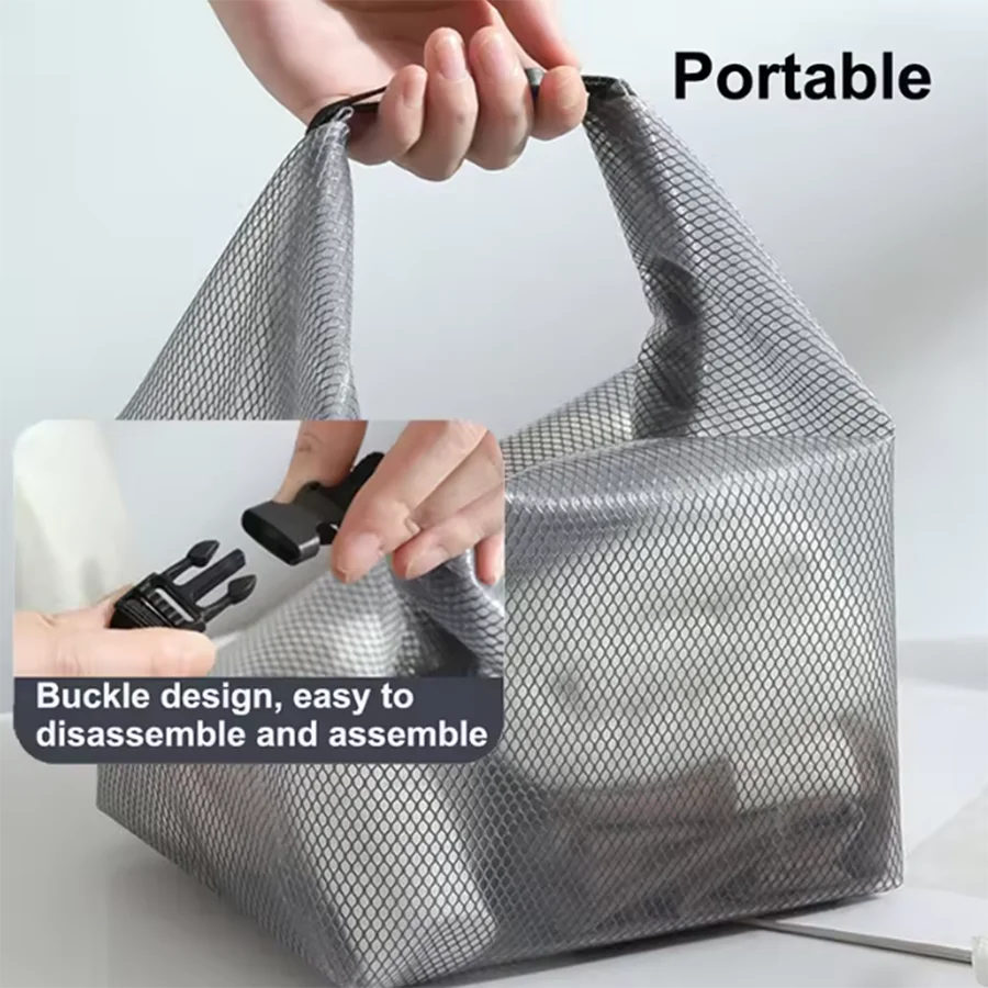 Borsa portatile per cosmetici impermeabile di grande capacità