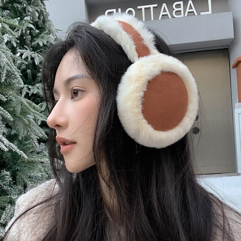 Maillard earmuff mewah berwarna untuk bersepeda dan bersepeda earmuff musim dingin wanita penutup telinga untuk pria topi telinga perlindungan telinga uniseks