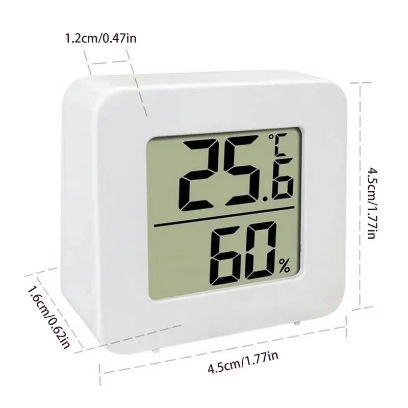 Humidity Sensor Indoor Thermometer Hygrometer Mini Thermometer Humidity Gauge with LCD Display Accurate Humidity Gauge