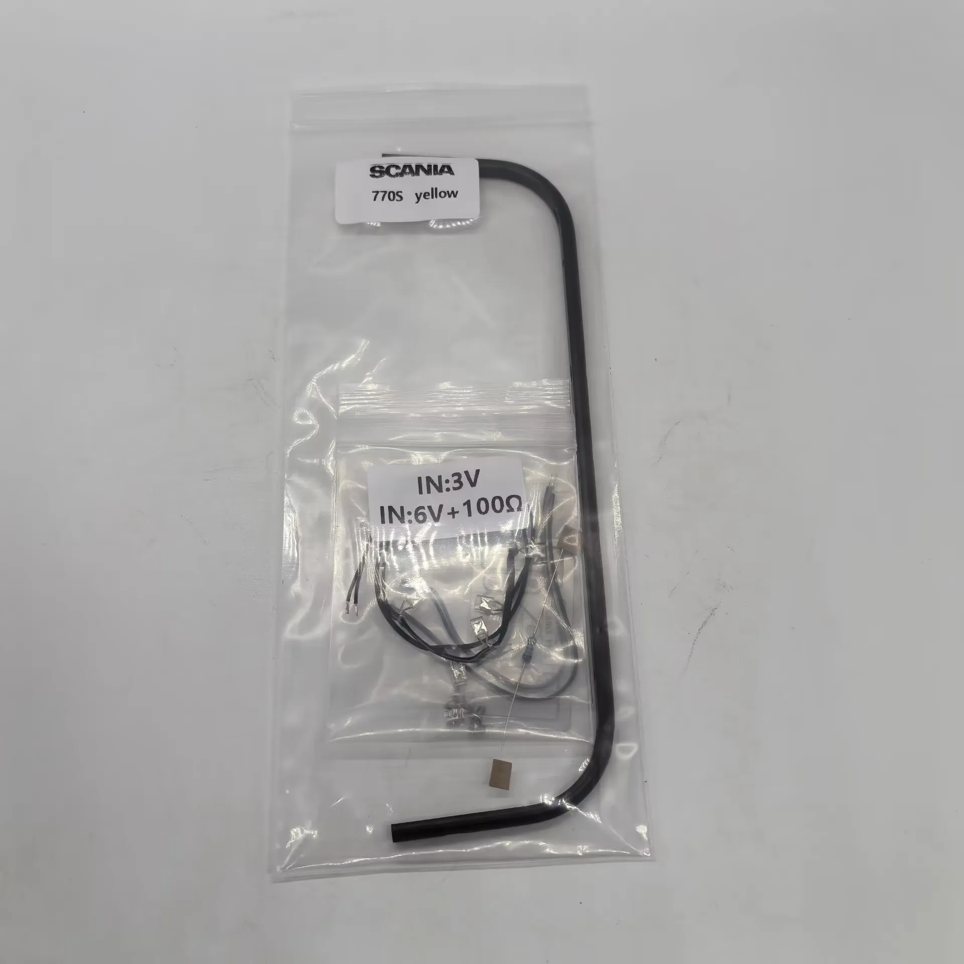 Luz LED inferior delantera de simulación, lámpara de barbilla para camión Tamiya RC SCANIA 1/14 770S 6X4 56368 8X4 56371, accesorios de actualización de coche