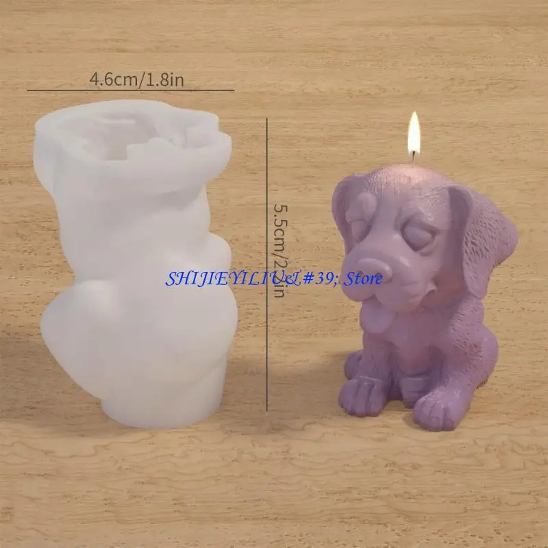 

E21F реалистичная силиконовая форма в форме мопса, практичная штукатурка, форма для украшения собаки, форма для энтузиастов