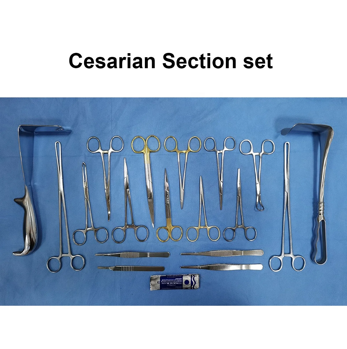 

Obstetrics and Gynecology Instrument Caesarean Surgery Kit Pack Cesarian Section Set