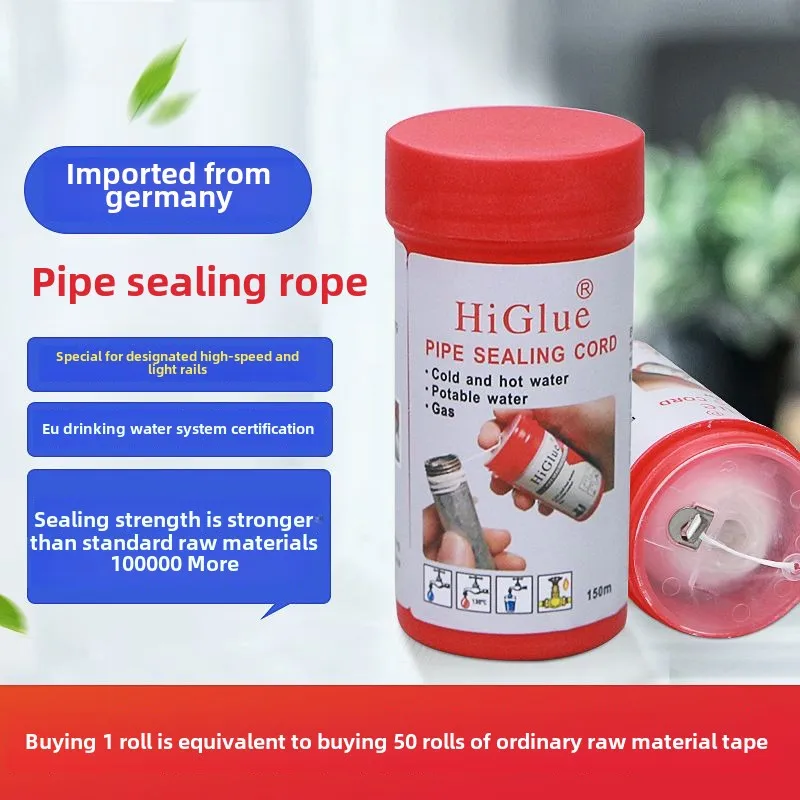 55 Pipe Sealing Cord Thread String Line Pipeline Magic Sealing Rope PTFE Tape For Water Gas Air Leak Fix