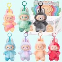 High Quality Kawaii Monster Labubu 3 0 Blind Box Series PVC Labubu Macaron Pendant Doll Keychain Birthday Gift